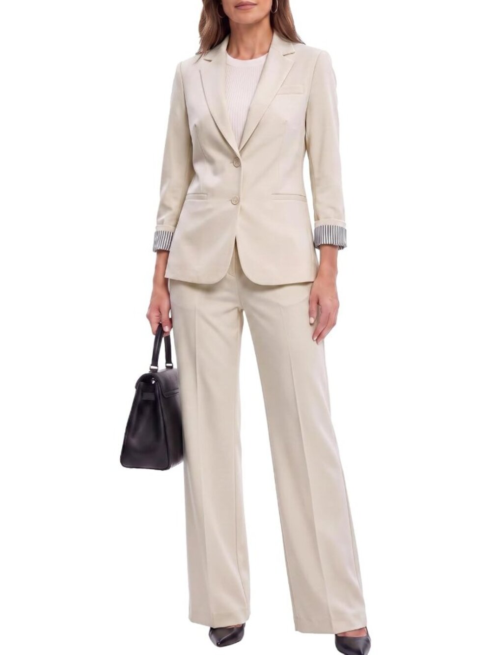 Chic Women's 2-Piece Dressy Pants Set | Business Casual Suit Outfit